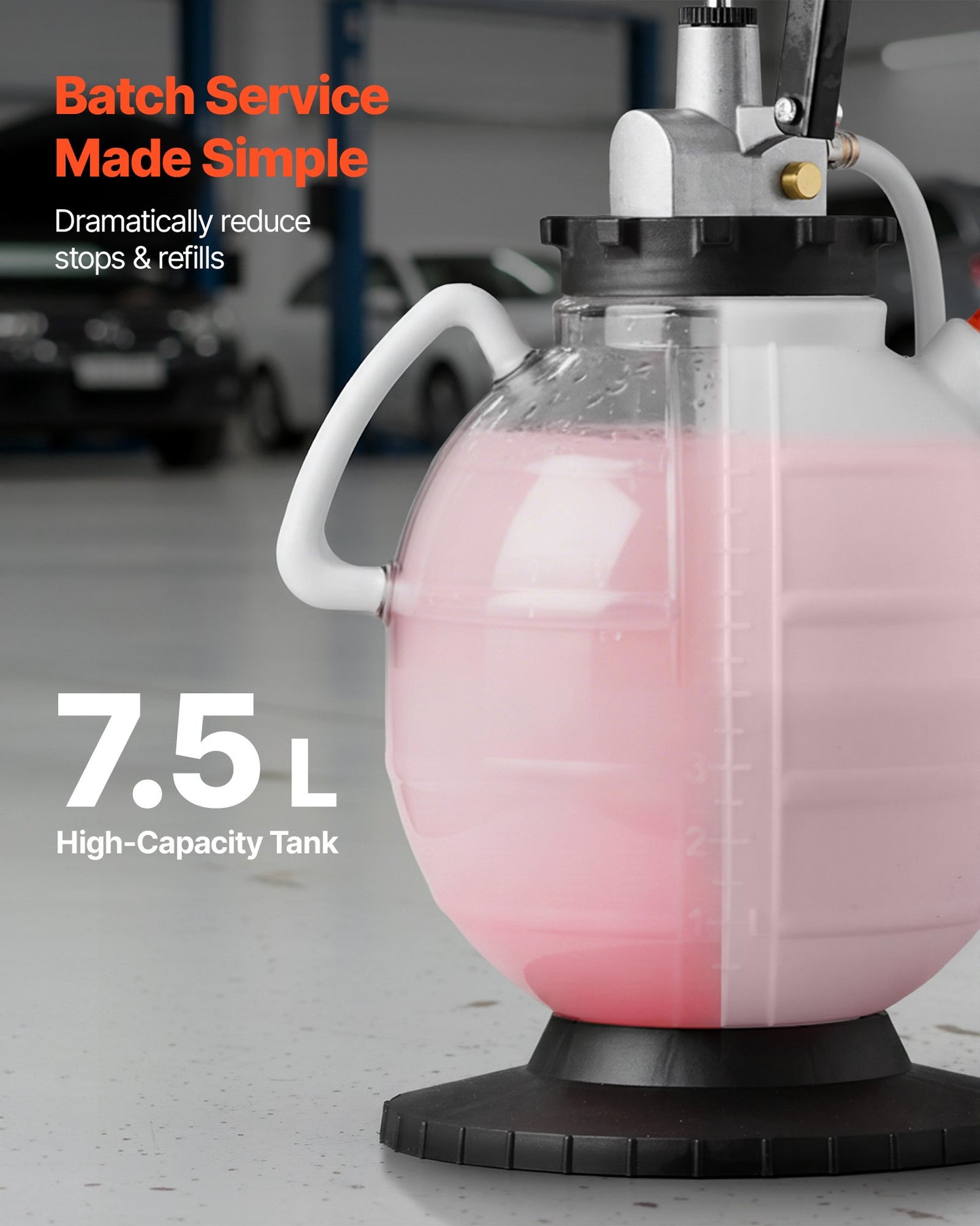 Transmission Fluid Pump Kit 7.5L Capacity with 8 ATF Adapters and Outlet Hose