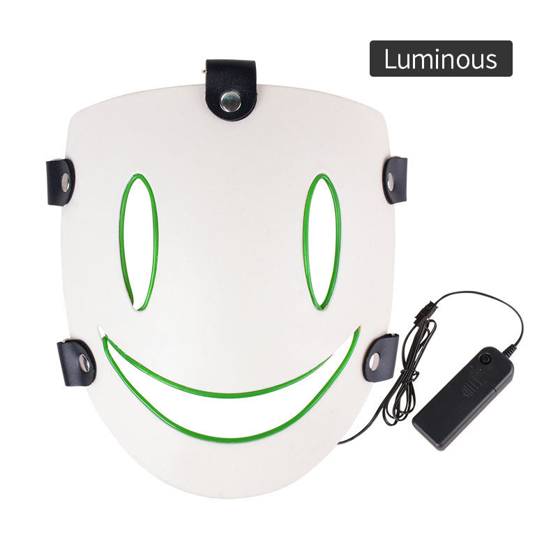 Cosplay LED Light Mask - Plastic Cold Light Mask for Parties and Events