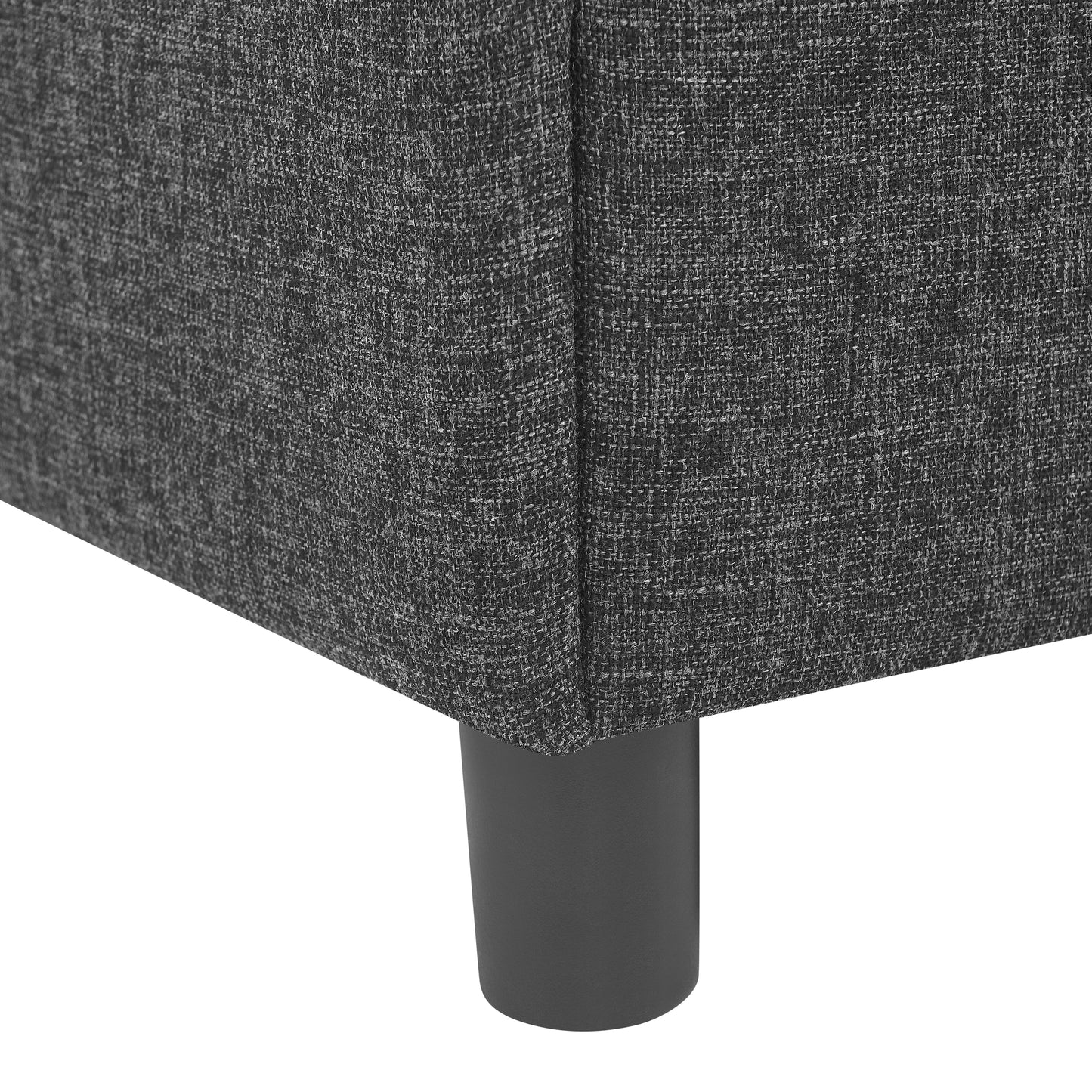 Modular Corner Sofa - Freely Configurable Dark Gray Sectional