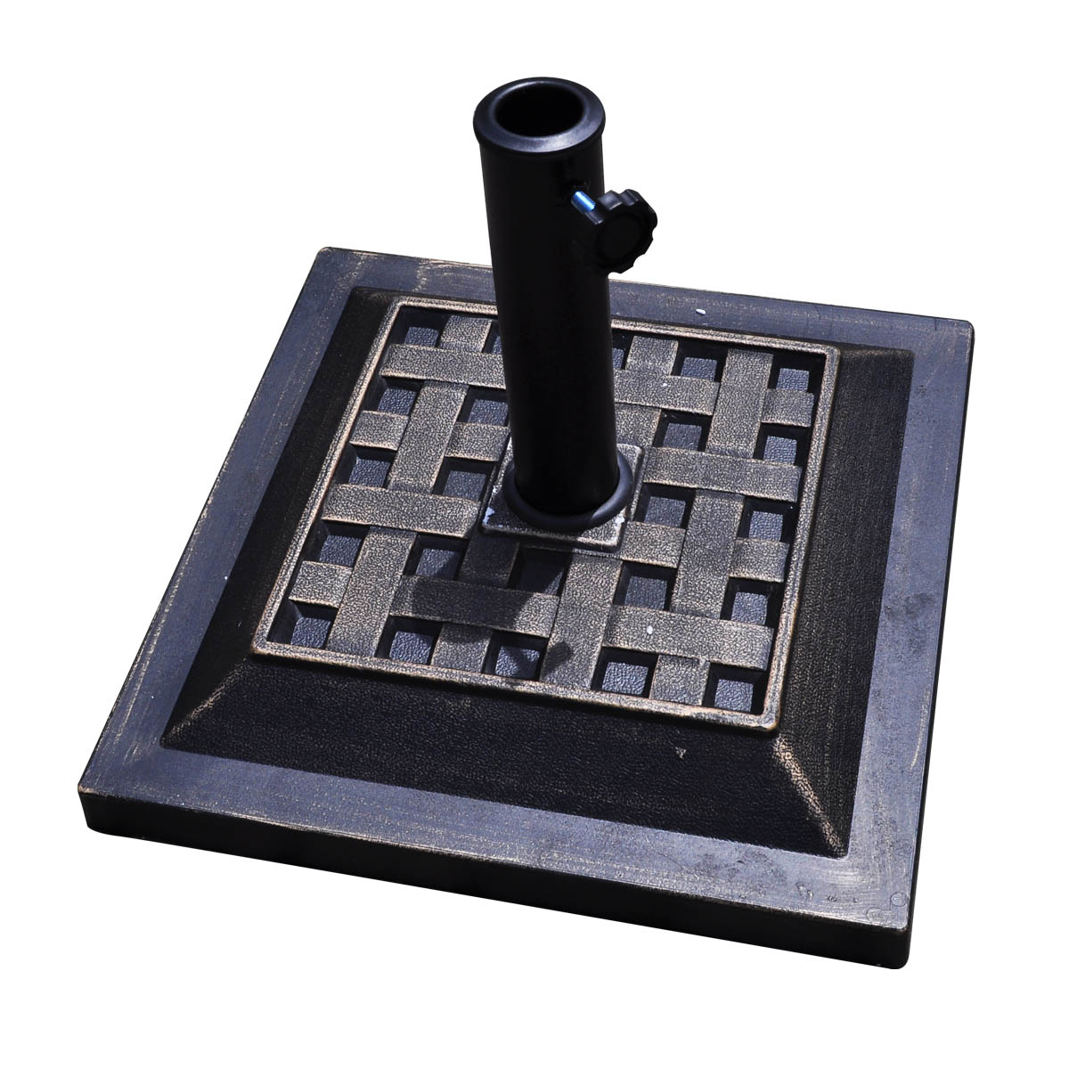 17.5 Inch Heavy Duty Square Umbrella Base Stand - 30 Lbs