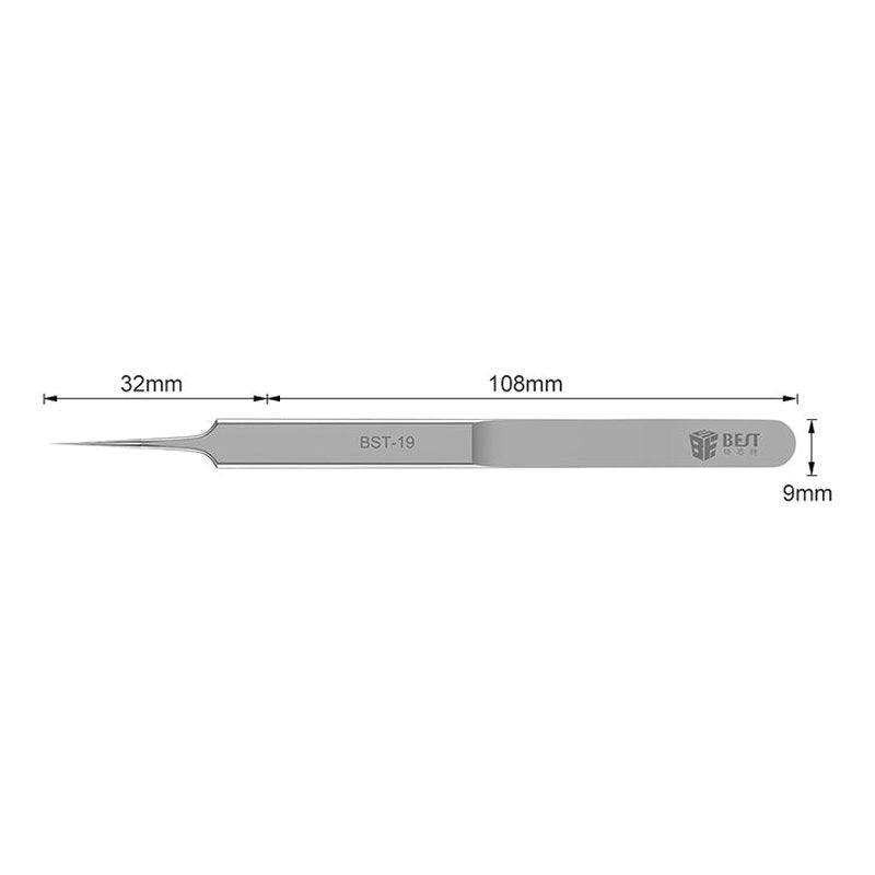 Fine Tip Stainless Steel Tweezers - Precision Fly Line Tool