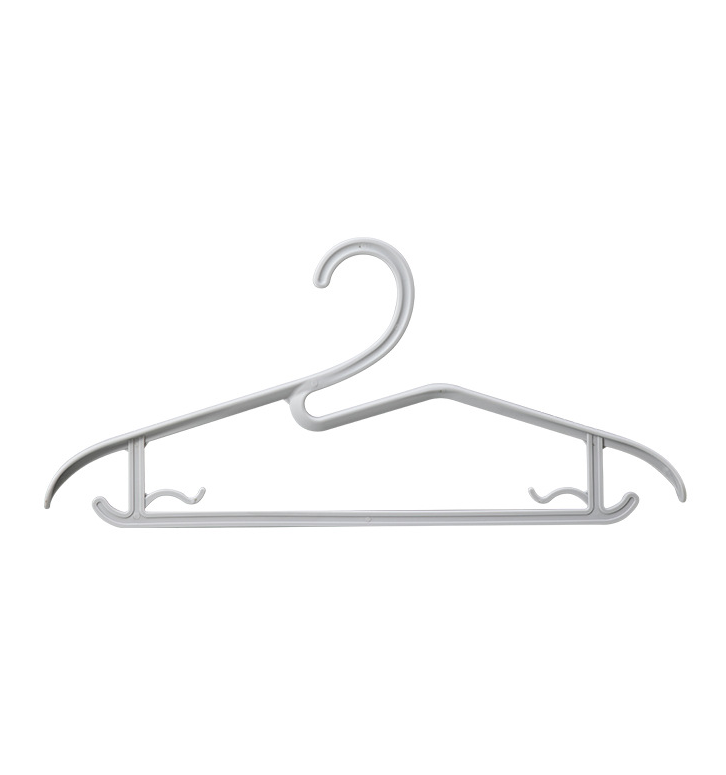 Skewed Shoulder Collar Hanger Ivory White PP 1 Piece - First Aid Supplies