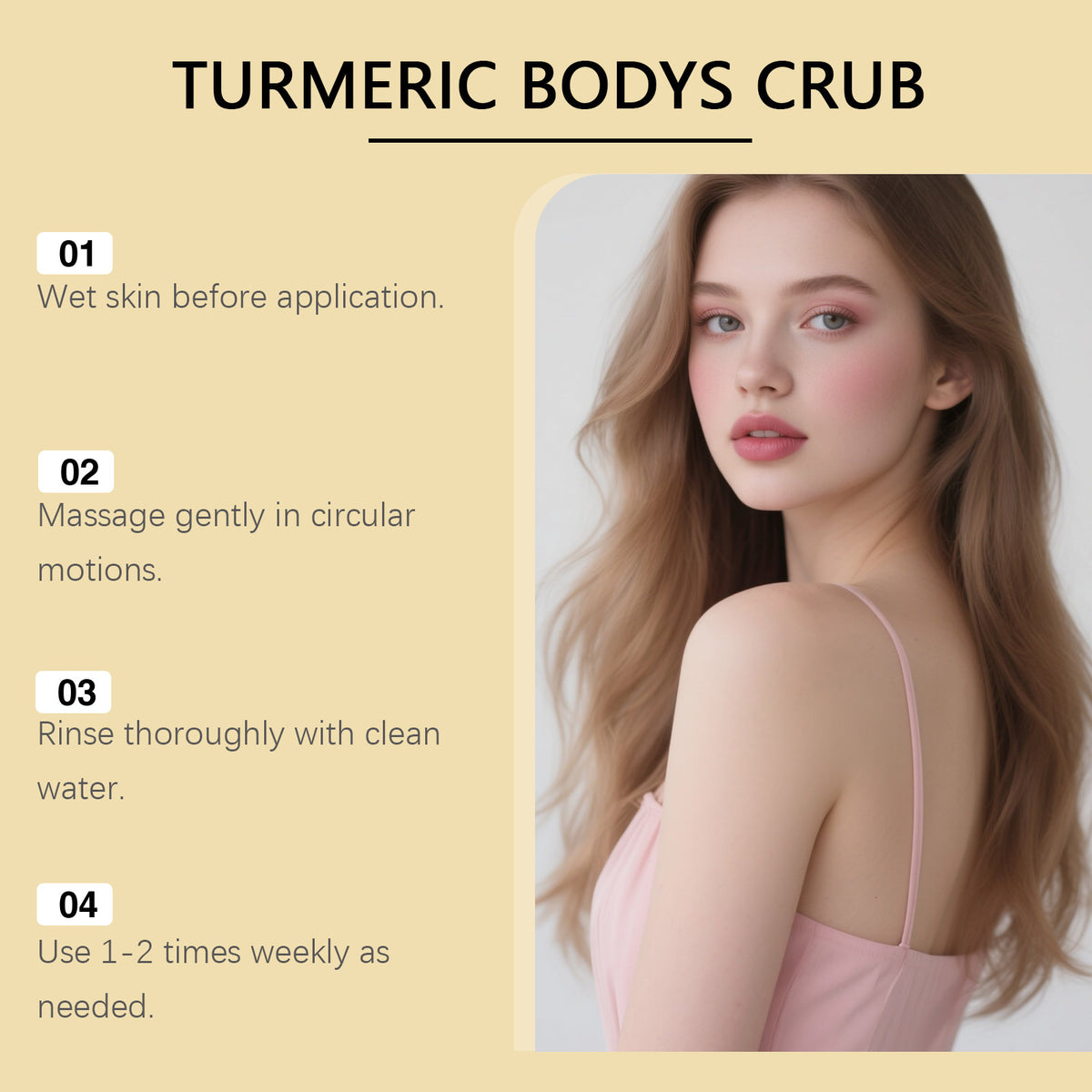 Turmeric Body Scrub Cream - 100g