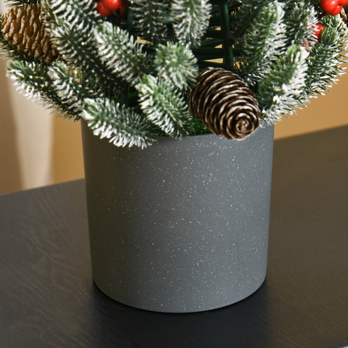 18" Tall Miniature Snow-Flocked Tabletop Christmas Tree