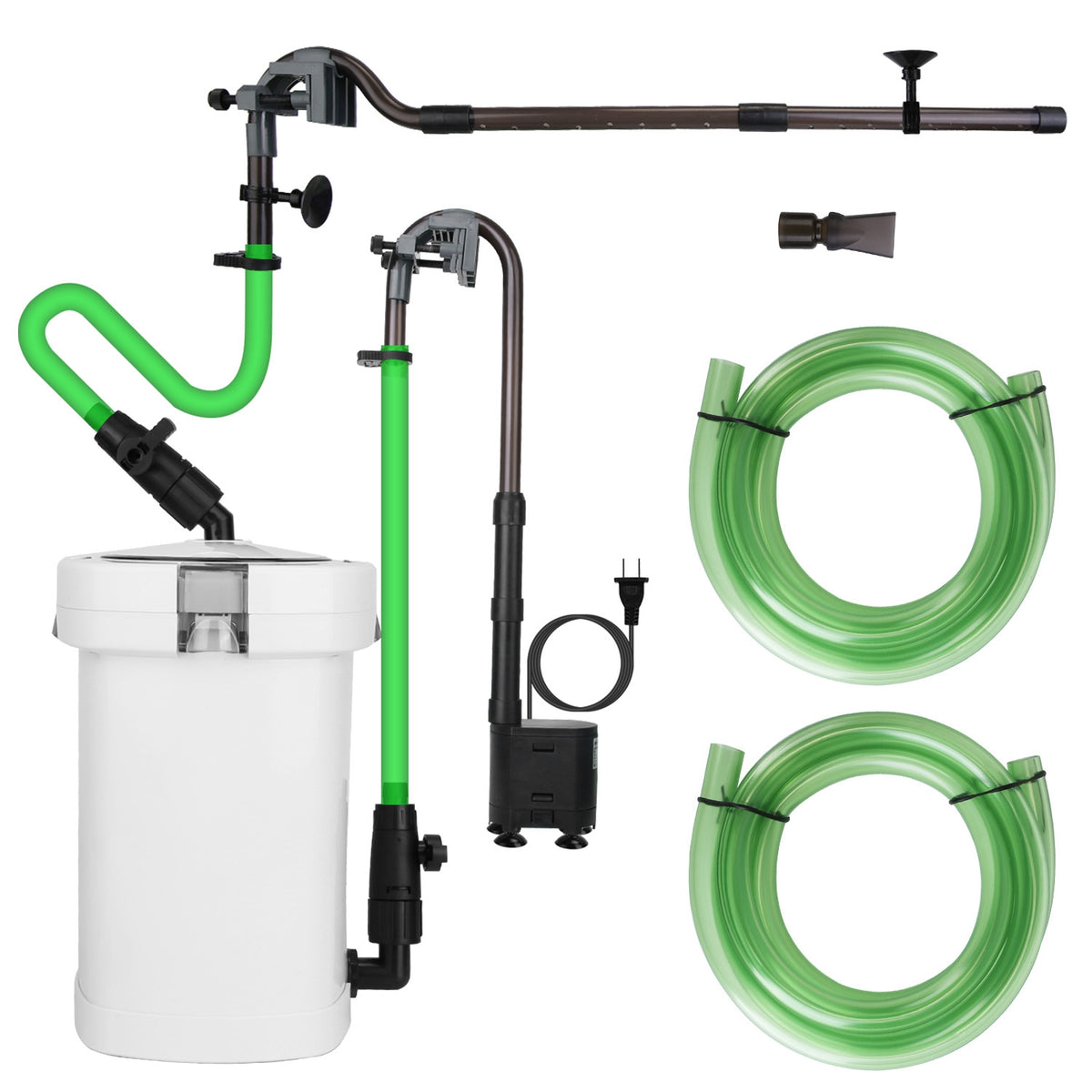 External Canister Aquarium Filter 600L/h Flow Silent Fish Tank Cleaner L Size