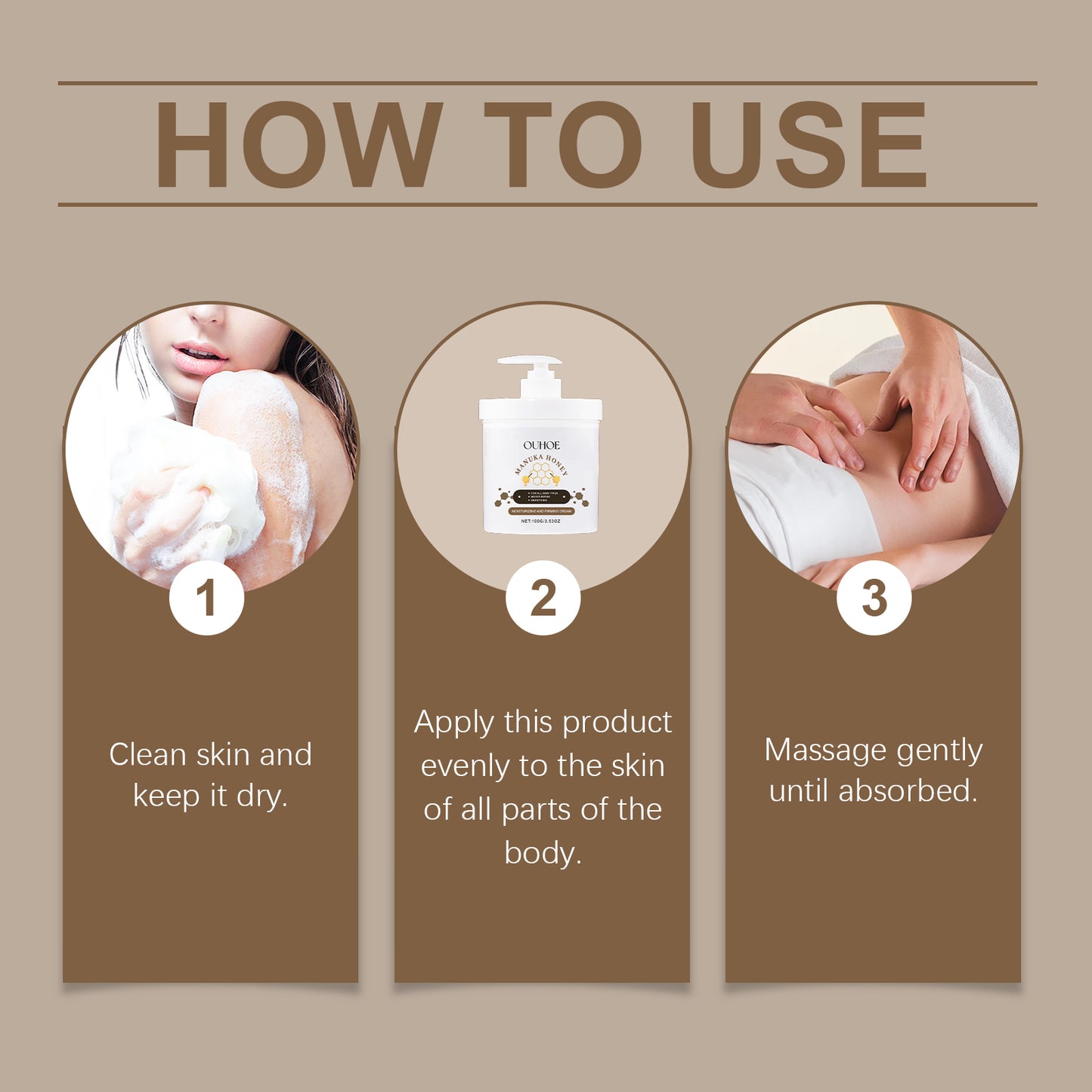 Firming Body Cream with Vitamin E & Squalane - Moisturizing Skin Lotion