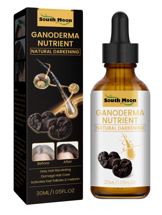 Black Ganoderma Hair Darkening Serum - Nourishing Scalp & Root Treatment