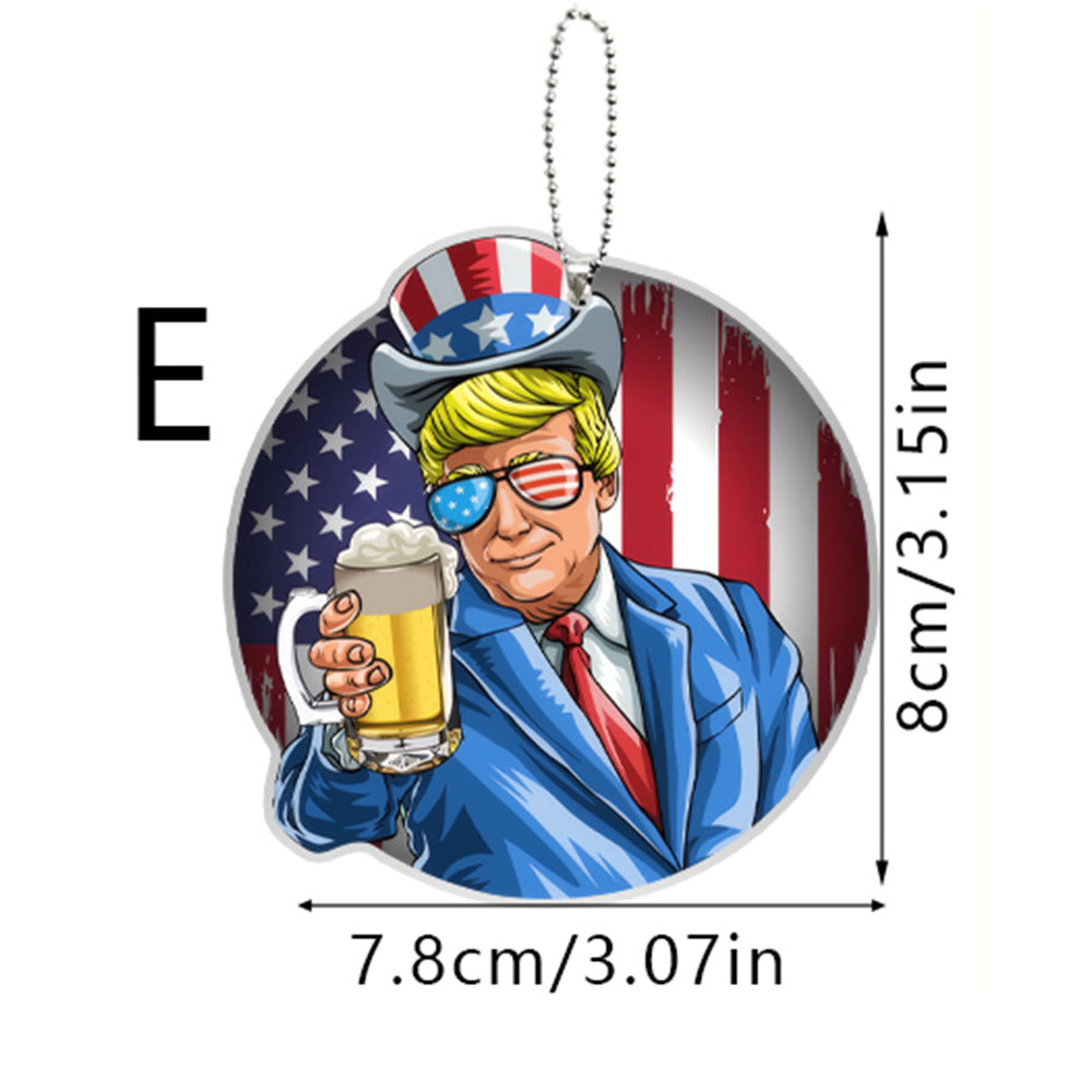 American Eagle Flag Acrylic Car Pendant - Creative Home & Party Decor