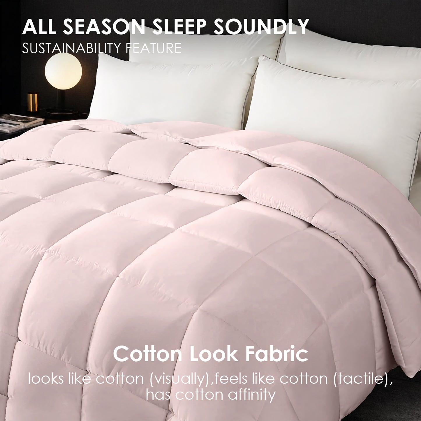 Pink Extra Large Duvet Insert - Warm & Skin Friendly Bedding