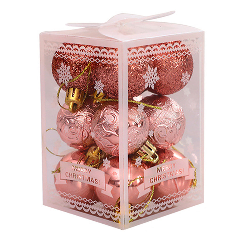 Christmas Tree Pendant Decorations Set - Festive Holiday Ornaments - 12PCS