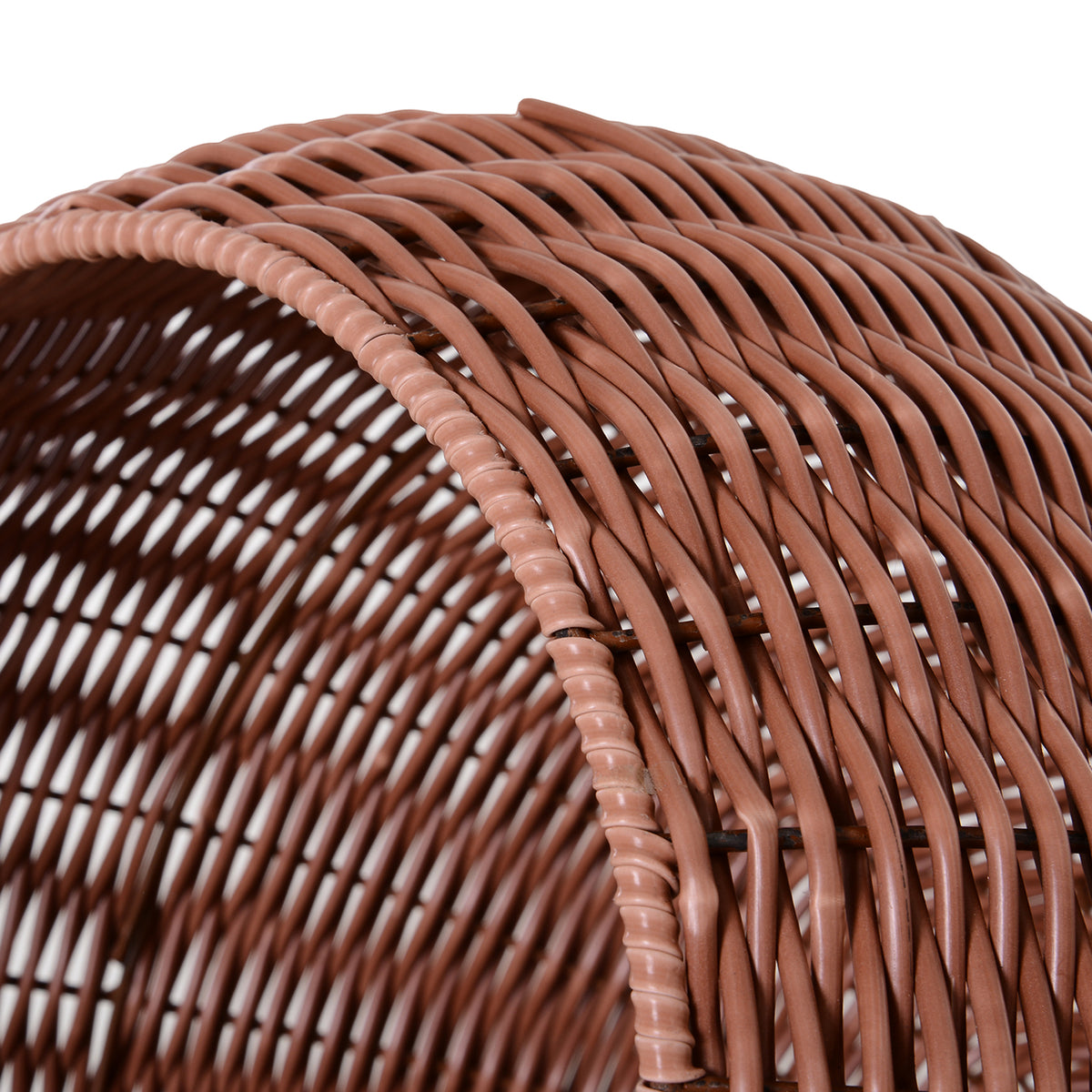 Elevated Cat Bed with Rotatable Egg Chair - Brown, 450x430mm