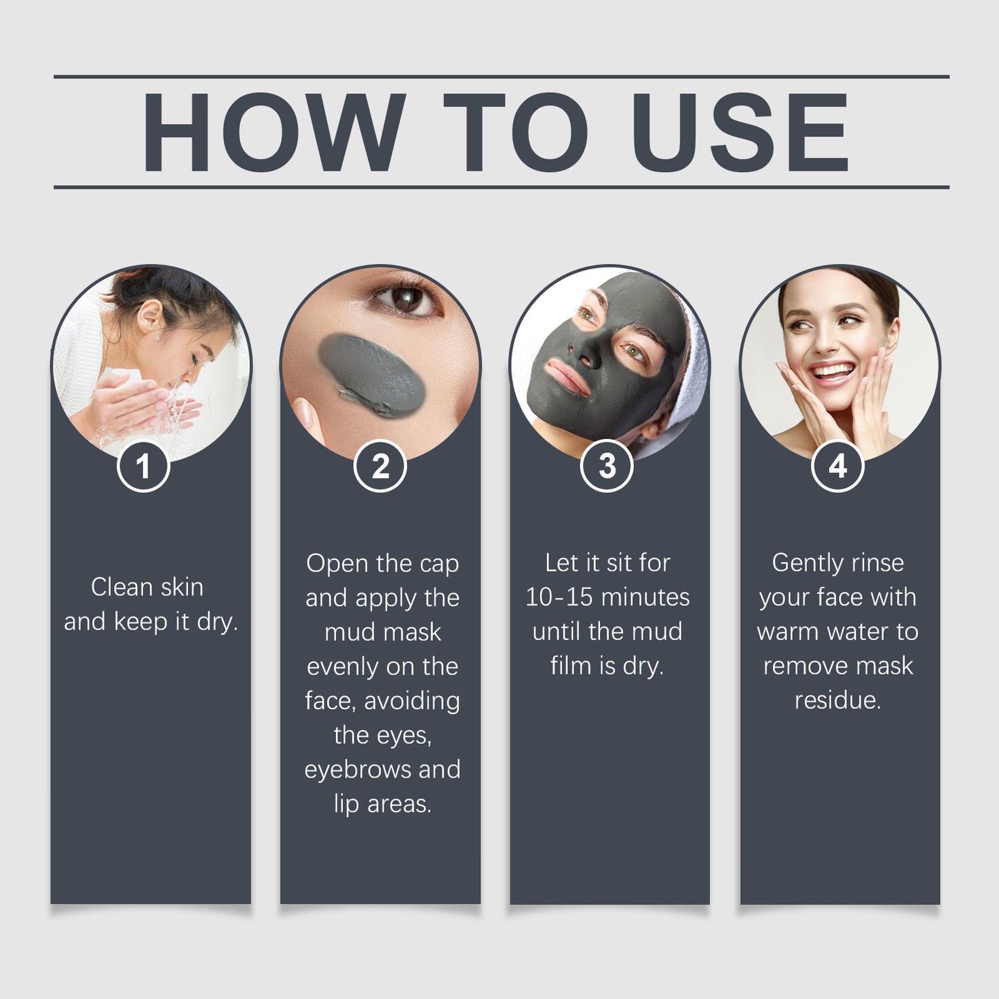 Pore Cleaning Mud Mask Stick - Moisturizing & Brightening Facial Treatment