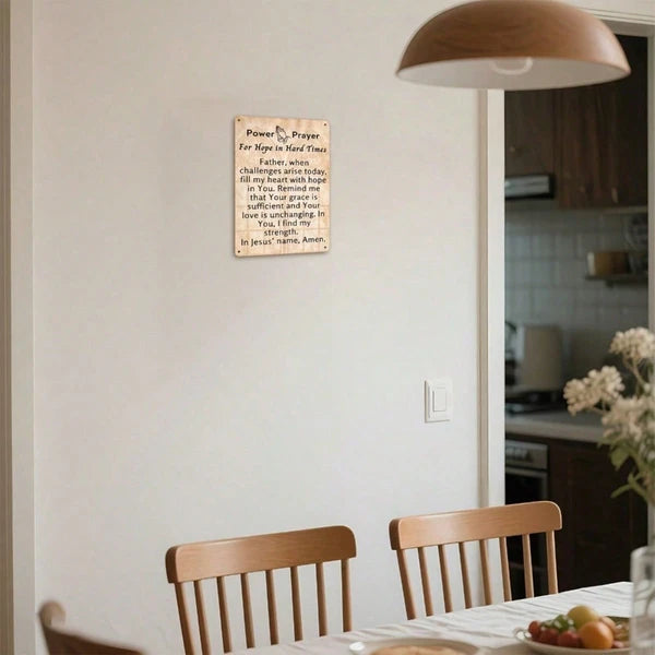 Bohemian Christian Prayer Poster - 8x12 Inch Wall Art