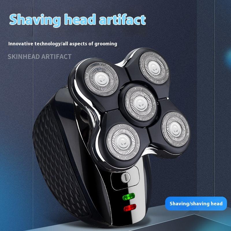 Rechargeable Electric Shaver with Floating Cutter Head