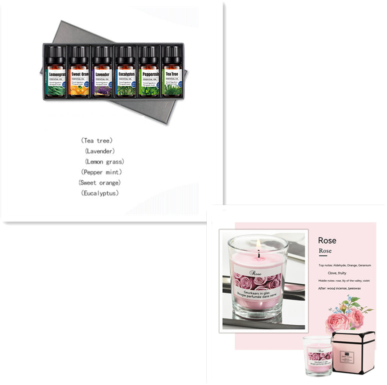 Essential Oil Set 4 Pack - Relaxing Aromatherapy Blends for Massage and Skin Care