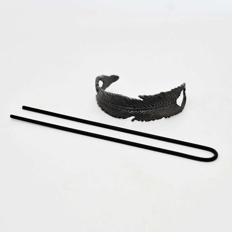 European and American Retro Alloy Leaf Hairpin Hair Accessory - Multiple Colors