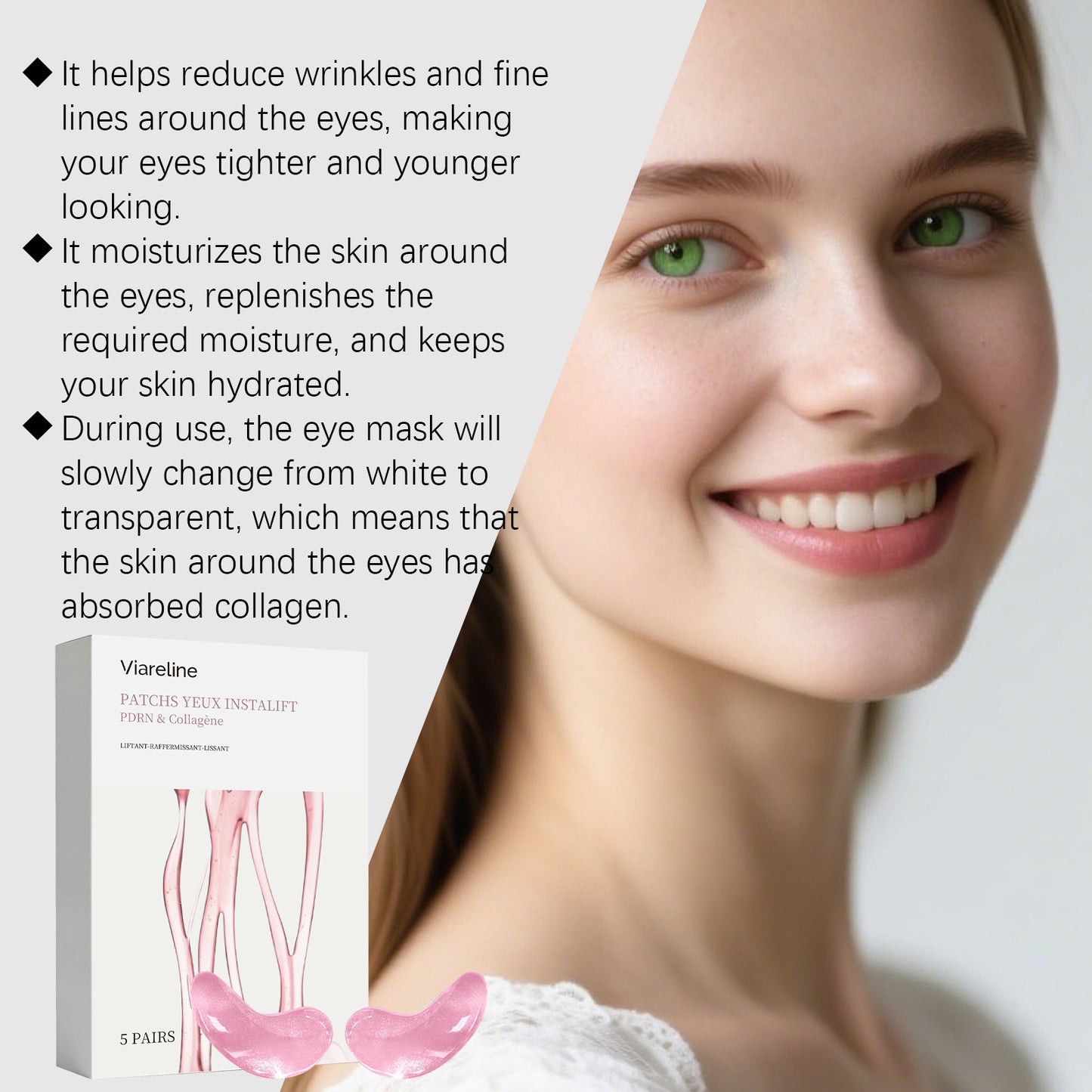 Hydrating Eye Care Patches - Lightweight, Seamless Fit, 5 Pairs