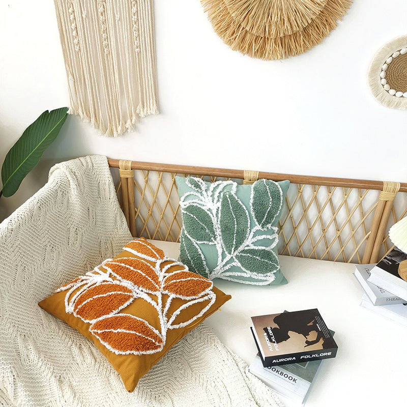 Bohemian Minimalist Tufted Pillow 45x45cm - Home Textile Decor