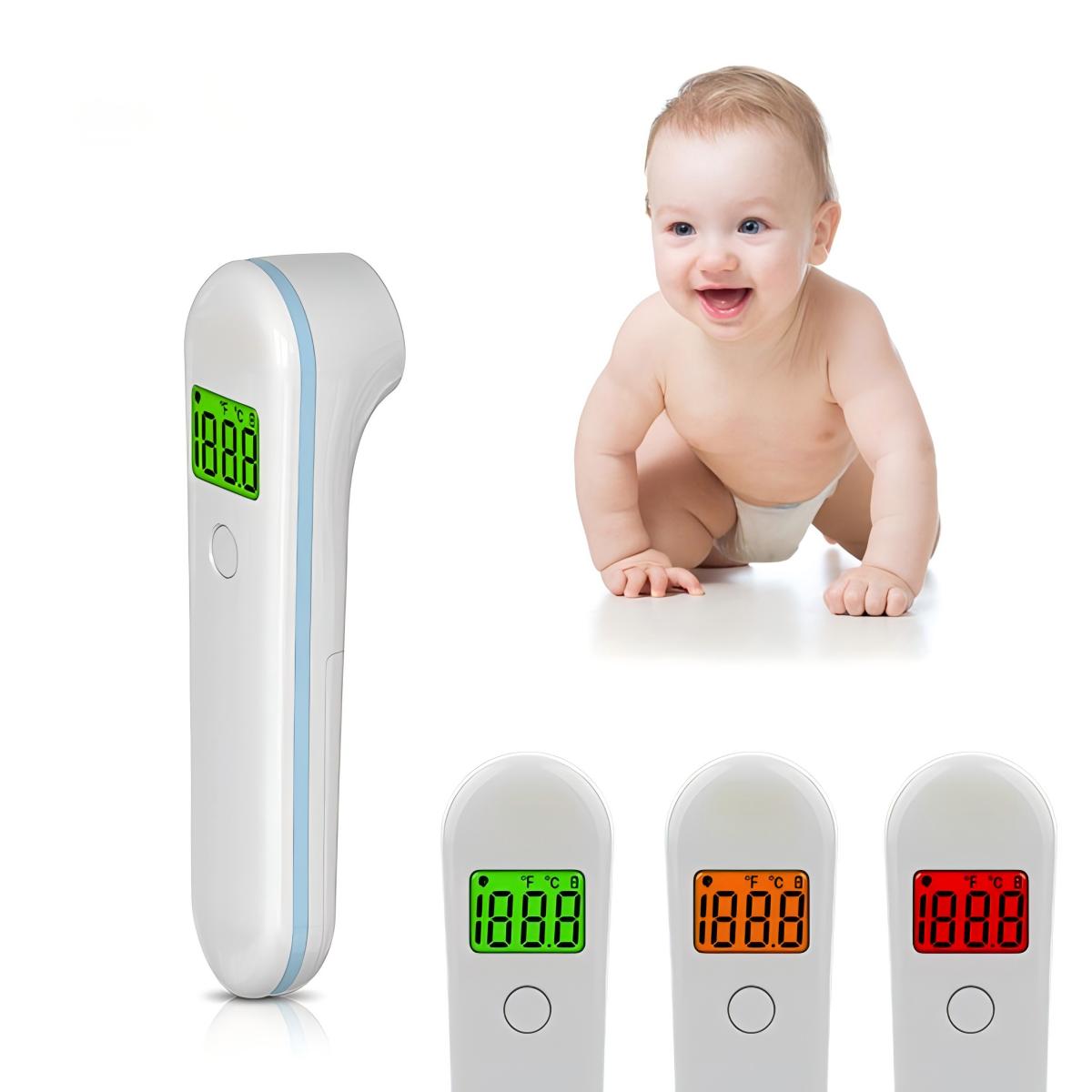 No-Touch Infrared Forehead Thermometer for Adults & Kids - Accurate, Fever Alarm, Large Display