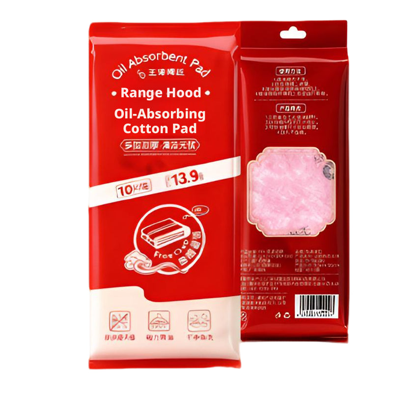 Oil Absorption Cotton for Range Hood - Pink, 90x8.5cm, Pack of 10