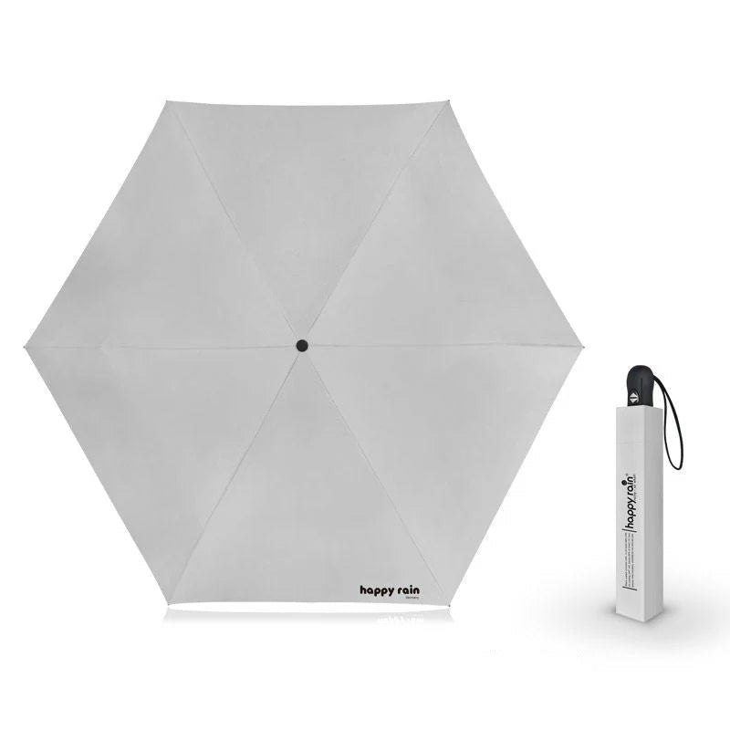 Mini Slim Automatic UV Umbrella with 6 Ribs - Compact & Stylish for All Seasons