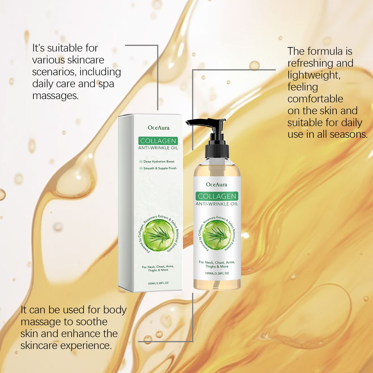 Collagen Body Oil with Hydrating Oils - 100ml
