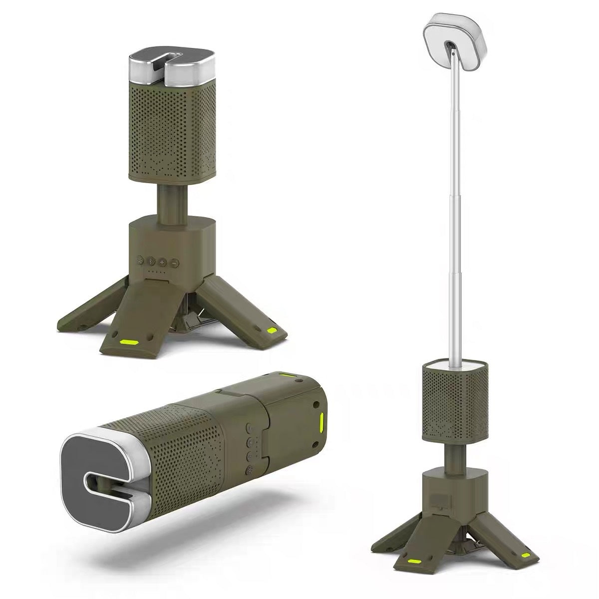 Outdoor Bluetooth Speaker with LED Atmosphere Lighting - Weatherproof, Portable, Wireless