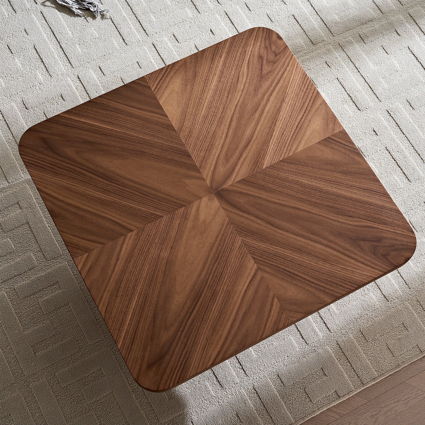 Square Coffee Table, Modern Design For Living Room Use,Assembly