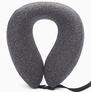 Memory Foam Travel Neck Pillow - Adjustable U-Shape Support with Breathable Fabric