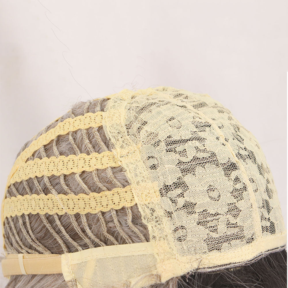 High-Temperature Fiber Fluffy Short Curly Wig - 12 Inch Natural Style