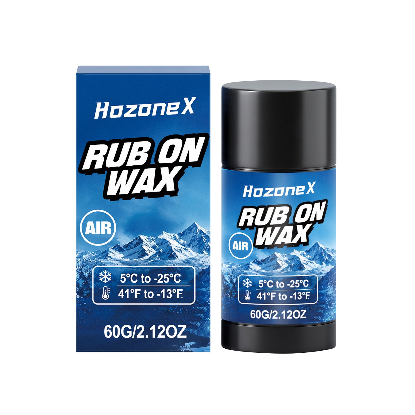 Ski & Snowboard Wax for Winter Sports - 60G Paraffin & Microcrystalline