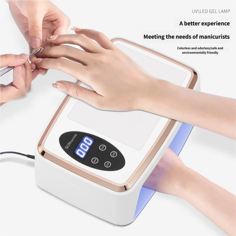 White UV LED Nail Dryer for Gel Polish Curing - Salon & Home Use