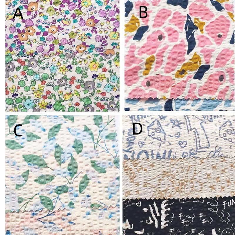Children's Bubble Printed Cotton Dress - Colorful Fabric for Kids' Clothing
