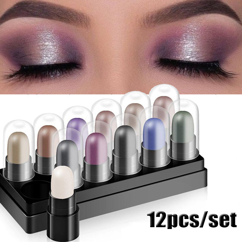 Waterproof Eye Shadow Pen Set - Non-Smudging, Long-Lasting Makeup Trays