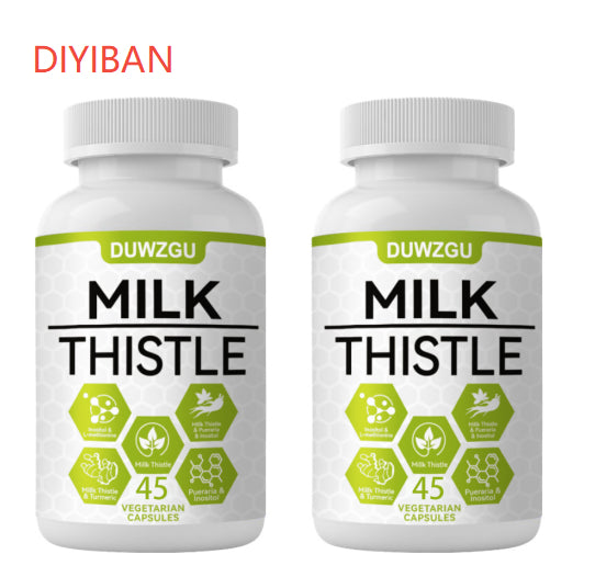 Milk Thistle Herbal Supplement Capsules
