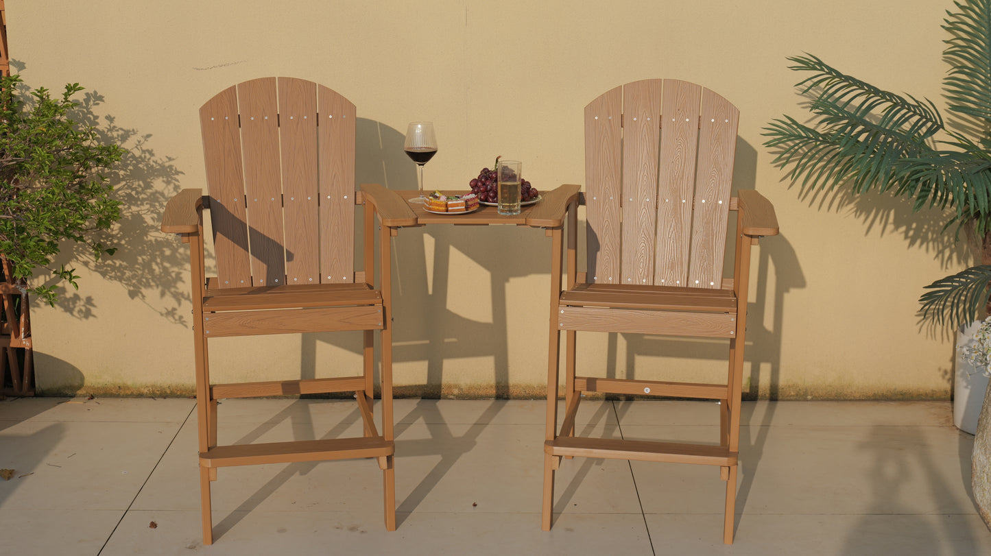 Outdoor Bar Chair Set Perfect For Patio Happy Hour Togethers & Casual