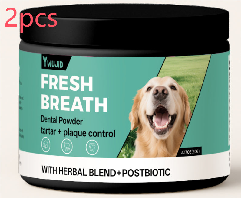 Pet Dental Powder - Reduces Plaque & Freshens Breath