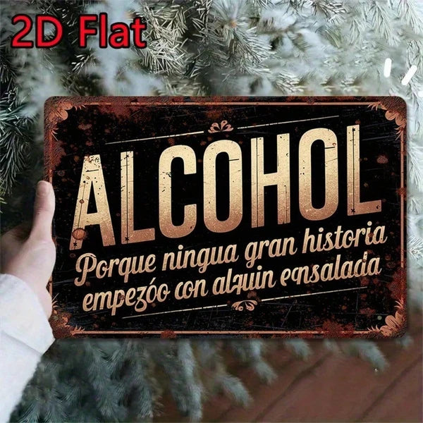 Metal Tin Sign Wall Decoration - 20cm x 20cm