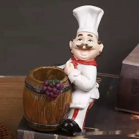 European-Style Toothpick Holder Decor - Home & Garden Resin Ornament