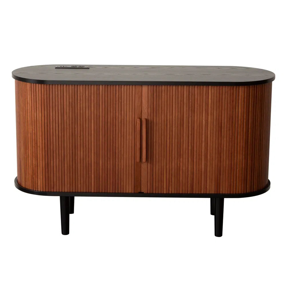 Modern Fluted Sideboard Cabinet with Storage for Dining Room