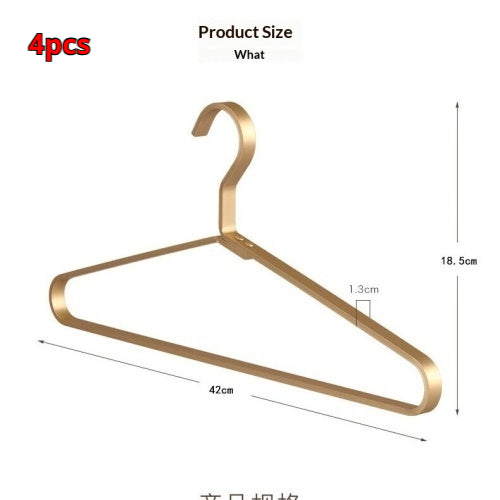 Stainless Steel Clothing Hanger Set - Home Wardrobe Storage, Durable & Elegant