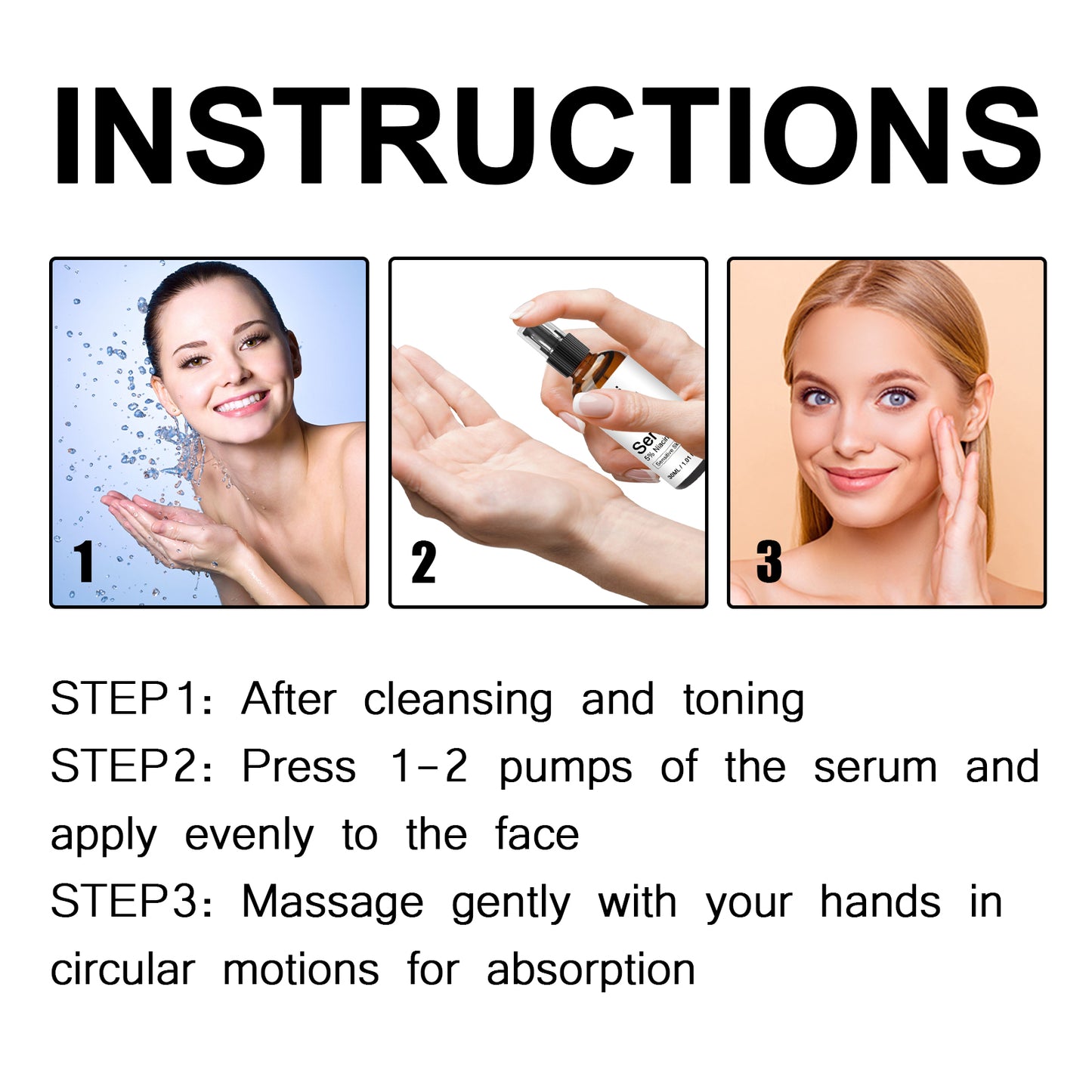 5% Niacinamide & Hyaluronic Acid Facial Serum - Hydrating Anti-Aging Skin Care
