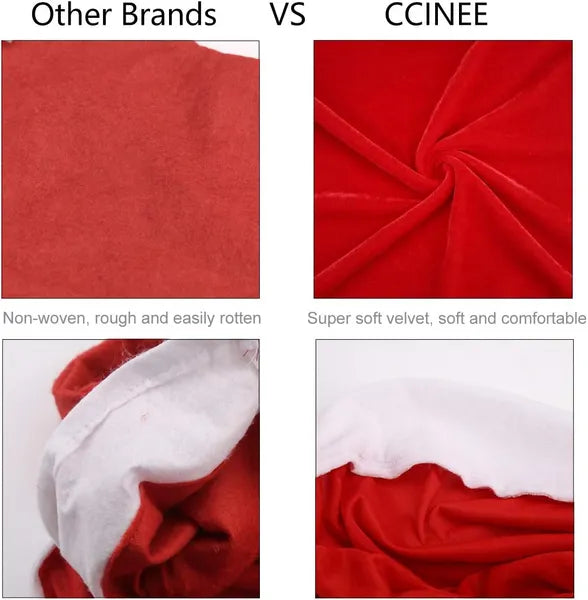 4-Pack Red Dining Chair Slipcovers for Christmas Decoration