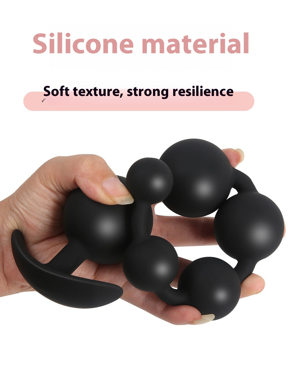 Silicone Bead Butt Plug Water Drop - Adult Wellness Sex Toy