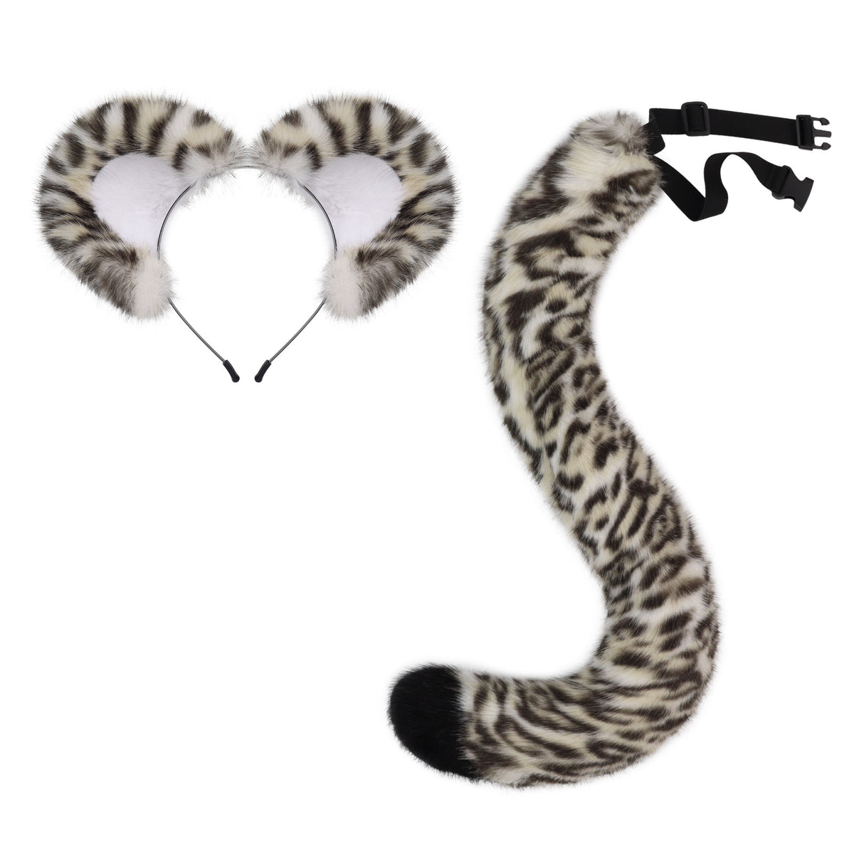 Animal Ears & Tail Costume Headpiece Set