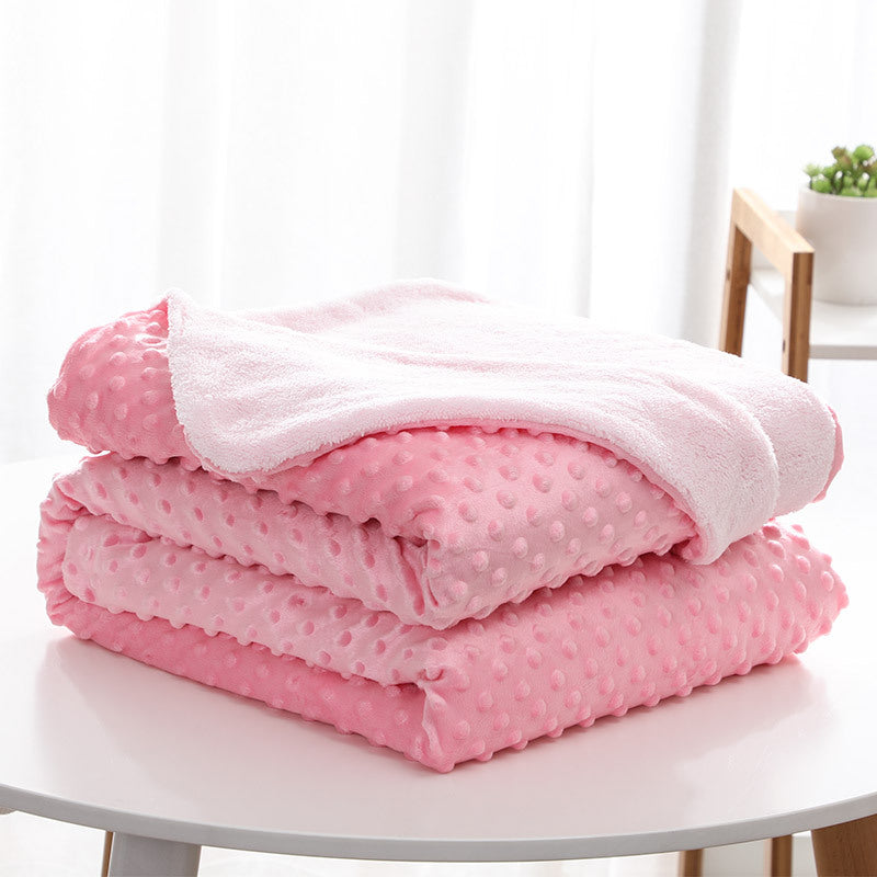 Soft Double-Layer Lambswool Blanket 150x200cm - Multiple Colors