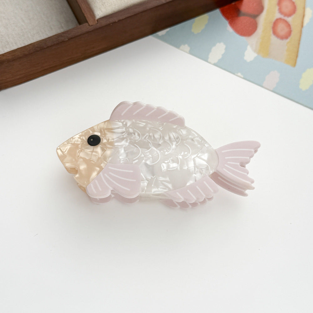 Animal Hairpin Set - Swan, Goldfish & Seahorse