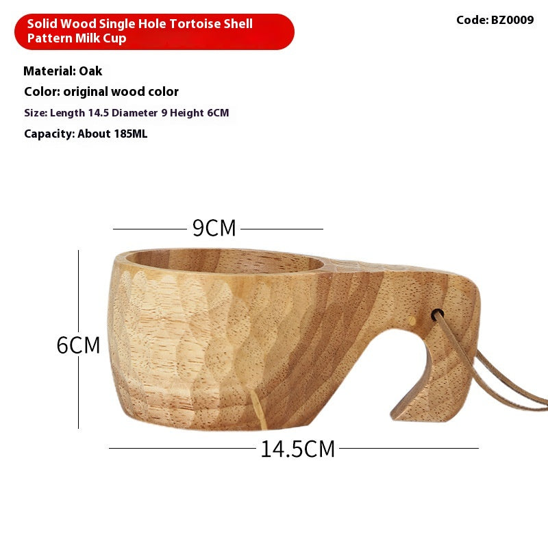 Wooden Coffee Cup with Large Capacity for Breakfast & Milk - Multiple Variants