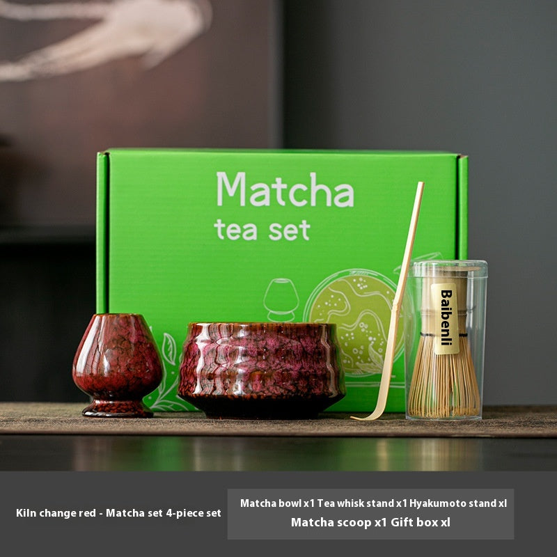 Matcha Tool Set - Ceramic Tea Ceremony Utensils for Household