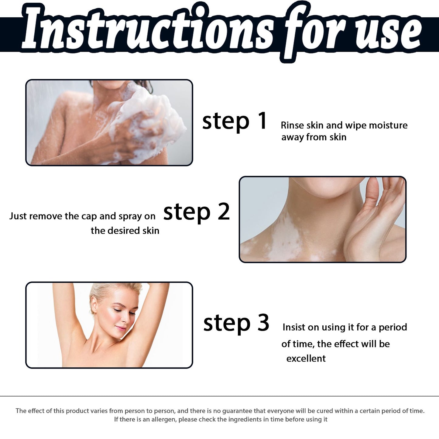 White Spot Clarifying Skin Repair Spray - Herbal Topical Solution